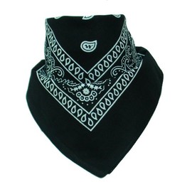2Store Bandana with original Paisley pattern in black