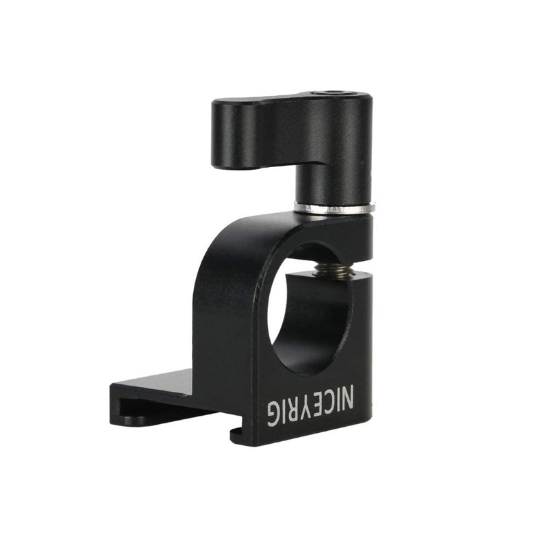 NICEYRIG 15mm Rod Clamp with Cold Shoe Adapter Monitor Mount