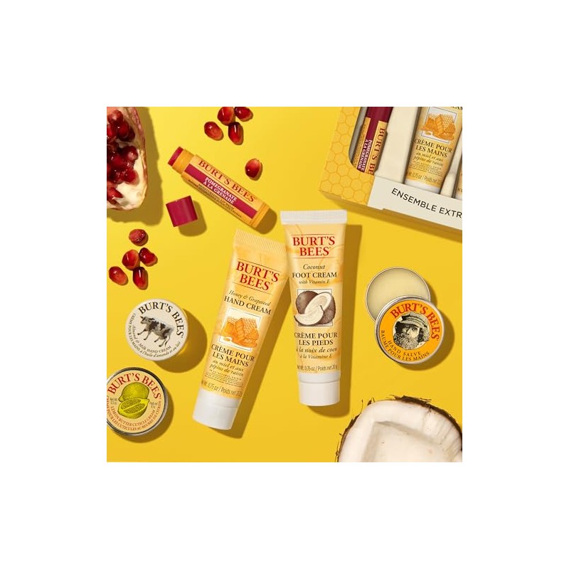 Burt's Bees Tips and Toes Kit Holiday Gift Set, 6