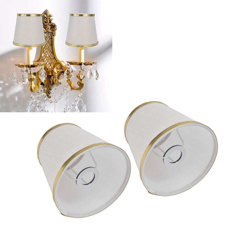 2PCS Fabric Lampshade European Style Lamp Shade for E14 Screw