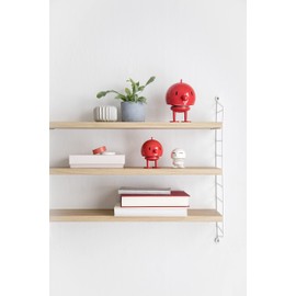 Hoptimist Bumble, Wackelfigur Deko Skandinavisch, Deko Wohnzimmer, Schreibtisch Deko, Büro Gadgets, Tolle Kleine Geschenke, 10 x 10 x 15 cm, Large, Rot