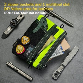 VIPERADE VE16 X-pac Pocket Organizer, EDC Pouch for Men, 7 Pockets EDC Pocket Organizer EDC Pouch for Everyday Carry, Multitool Pocket Pouch Wallet, Pocket Pouch for Men