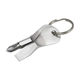 Hillman Metal Silver Screwdriver Set Key Ring