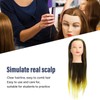 Gradient Wig Hair Mannequin Head Hairdressing Styling Training Braiding Doll