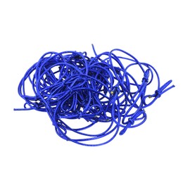 Mandala Crafts 18 Inches Blue Stretch Loops with Pre-Tied Bows from Elastic Ribbon - Metallic String Elastic Bows for GIF Boxes Tags Gift Wrapping Pack of 100