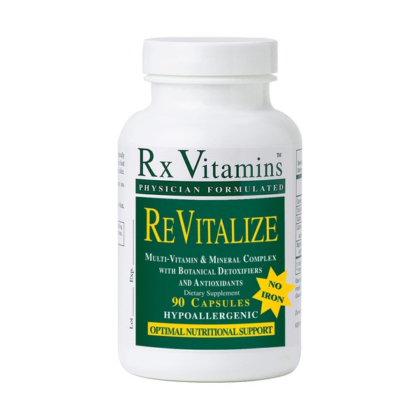 Rx Vitamins ReVitalize with No Iron Dietary Supplement, 90 Capsules