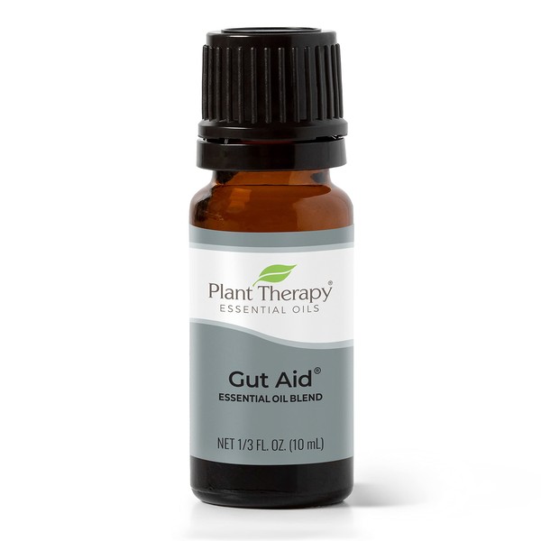 Plant Therapy Gut Aid Essential Oil Blend 10 mL (1/3 oz) 100% Pure, Undiluted, Natural Aromatherapy for Upset Stomach Relief
