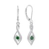 FATACI Women Earrings, 925 Sterling Silver 5A Cubic Zirconia Infinity