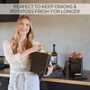 Beautiful Potato and Onion Storage Container Set - Perfectly Sized