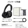 DOQAUS(ドカアス) ヘッドホン 有線 マイク付き 50mm ドライバー モニターヘッドホン 3.5mm/6.35mm両対応 密閉型 音楽シェア機能