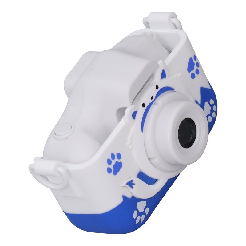 Kids Camera Small Portable Blue Children's Cute Cartoon Fox Shape