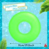 POPOYU Inflatable Swimming Ring Adults,Green Inflatable Pool Floats for Adults