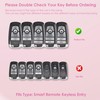 Meruns for Ford key fob cover with Diamond Bling Keychain,
