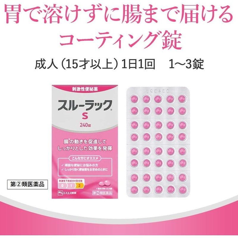【指定第2類医薬品】スルーラックS 240錠