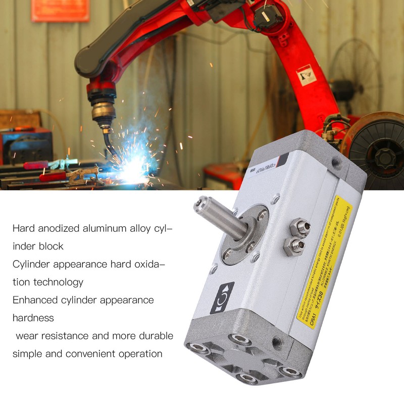 Pneumatic Rotary Actuator Aluminum Alloy Double Sealing Powerful Rack Type