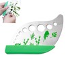VZU Herb Stripper, 9 Hole Stainless Steel Herb Cutter Leaf