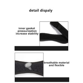 Ekun (Pair) Adjustable Patella Belt,Breathable Knee Band Knee Pads,Support-Shock-Absorbing, Suitable for Hiking,Football,Basketball,Volleyball etc.Men and Women