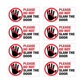 Do not Slam The Door StickerWarning Window Door Sticker Vinyl Decal for Car Truck Van SUV Taxi 8Pack