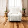 JOKIVTOU Recliner Chair Covers 4-Pieces, Soft, Stretchable, White, Modern Home