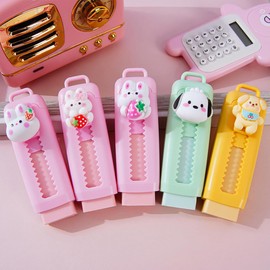 KEQAR 5 Mini Erasers, Children's Birthday Party Giveaway, Retractable Push-Pull Erasers, Birthday Party Gifts for 5 6 7 8 9 Years Old, Gifts and Stuffers.