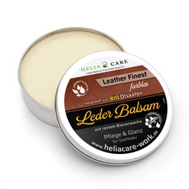 HeliaCARE Organic Premium Leather Balm Colourless - Clothing, Shoes, Handbags, Car, Equestrian Sports (150 ml)