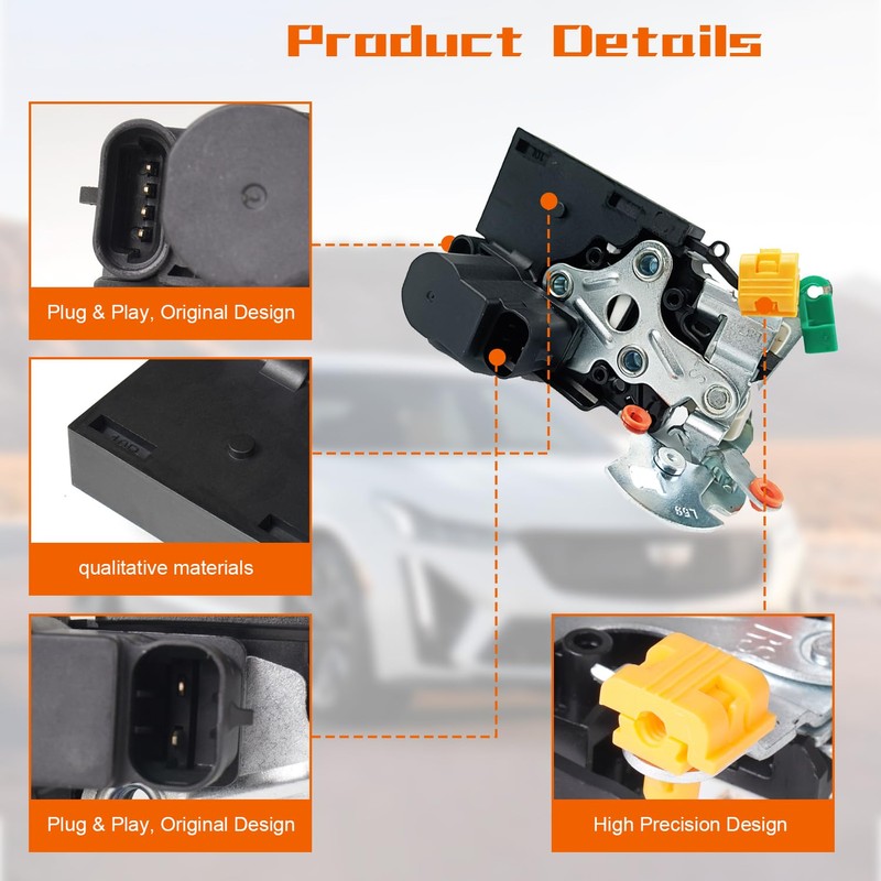 WayJun 15110641 Door Lock Actuator Front Left Driver Compatible with