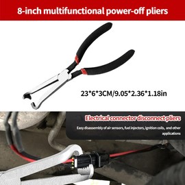 Electrical Disconnect Pliers for Cars,LIUHUIZEYU Automotive Electrical Connector Pliers for Cars, Fuel Line Disconnect Tool (Straight Plier)