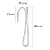 50 Pcs Curtain Adjustment Hooks 68mm - Simple and Convenient