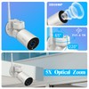 {PTZ Security Camera Outdoor} 5X Optical Zoom 1080P Camera System,