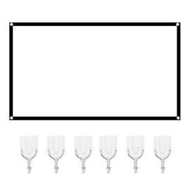 Projection Screen, Cinema Screen, Projector Screen, 16: 9 White Interior(60 inch)