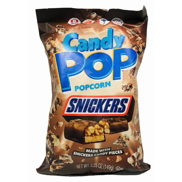 Snack Pop Candy Pop Popcorn, Snickers 5.25 oz