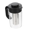 GRIRIW Elegant Design Tea Pot Large Capacity Beverage Pitcher Glass