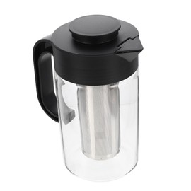 GRIRIW Elegant Design Tea Pot Large Capacity Beverage Pitcher Glass Water Container Ideal Present for Tea Lovers