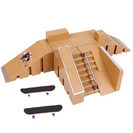 Quikaboo Finger Skateboard Finger Skate Course Park Deck Finger Skateboard Lamp Tech Deck Ramp