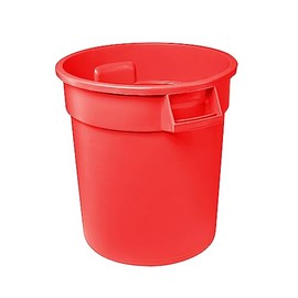 Zedfire 10 Gallon Red Round Commercial Trash Can/Ingredient Bin, Round Food Storage Container for Kitchen/Food Prep/Storing