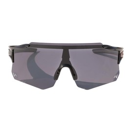 PAIS Polarized Semi-frameless Sports Sunglasses for Men Women, Outdoor Cycling Running Windproof UV400 Protection Sun Glasses with Dark Lenses, Black Frame With Dark Polarized Lenses