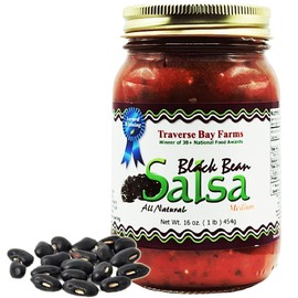 Traverse Bay Farms Nationally Award-Winning Salsa (Black Bean, 1 Jar)
