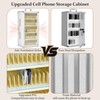 lesolar Upgraded 60 Slots Cell Phone Locker, Wall Mounted Phone