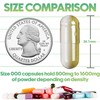 XPRS Nutra Vegan Size 000 Separated Capsules- 100 Count Premium