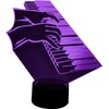 Piano Keyboard W. Hands - 3D LED LAMP Optical Illusion