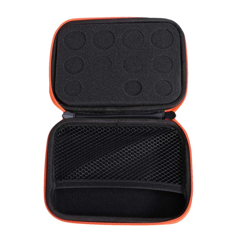 Minkissy 12 Bottle Essential Oil Storage Case - Orange EVA