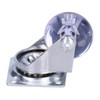 4 Pcs Swivel Caster Heavy Duty Stainless Steel Transparent PU