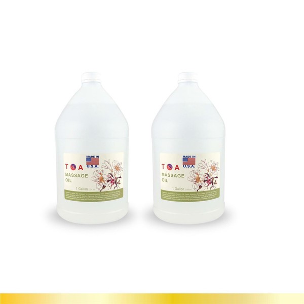 TOA Supply Soothing Hydrating Natural Body Spa Massage Mineral Oil 2 Gallon