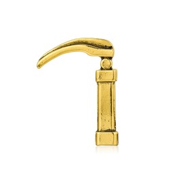 MEDFOLY Laryngoscope Intubation Brooch Medical Otolaryngology Antique Gold Color Pin for Doctor Nurse Lapel Badge Jewelry