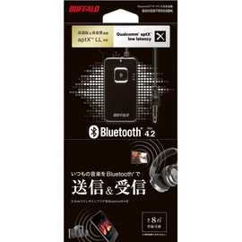 BUFFALO BSHSBTR500BK Bluetooth Audio Transmitter & Receiver Low Latency Support