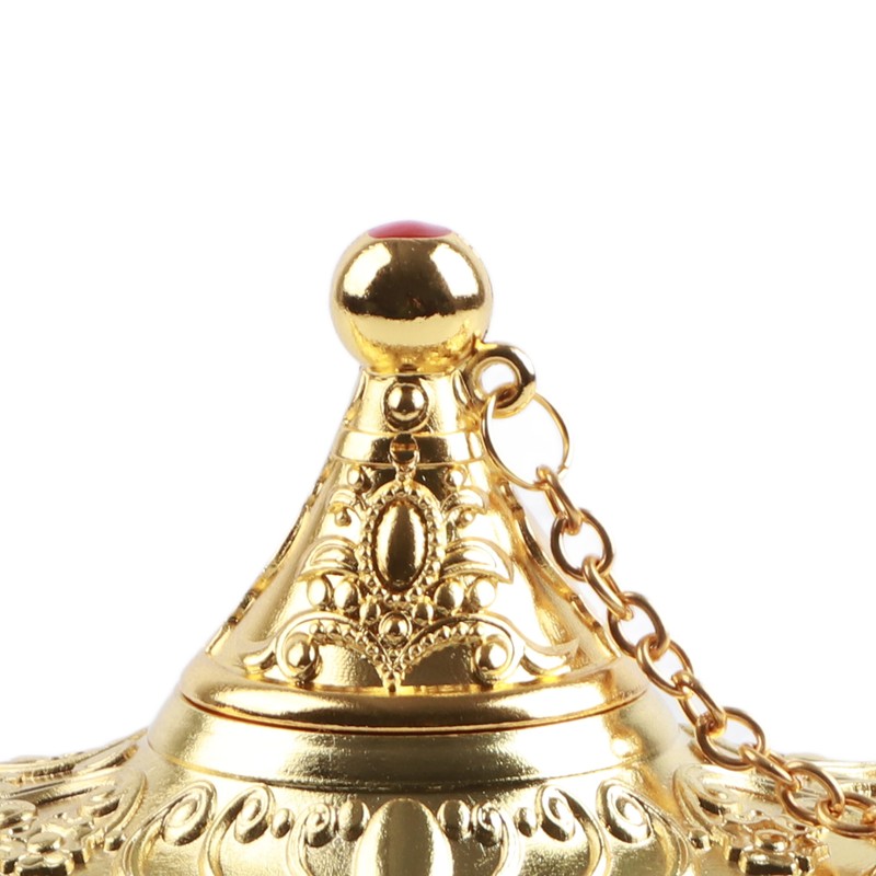 Magic Genie Lamp Exquisite Gold Eye Catching Durable Alloy Smoothing