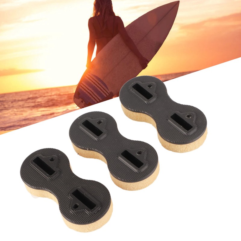 3 Pcs Surfboard Fin Box Round Cup Shape PVC Nine