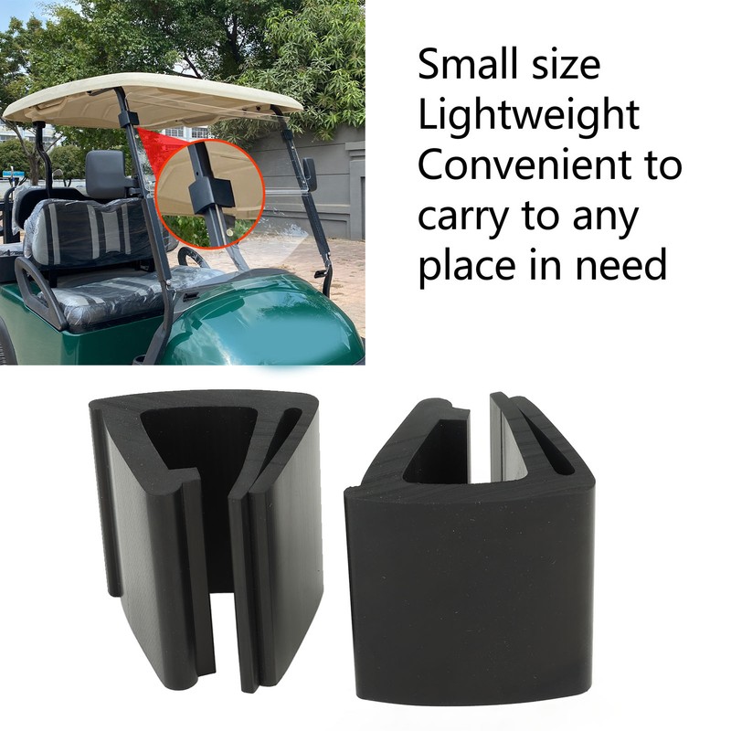 2pcs Golf Cart Fixing Clip Rubber Cart Front Windshield Clip