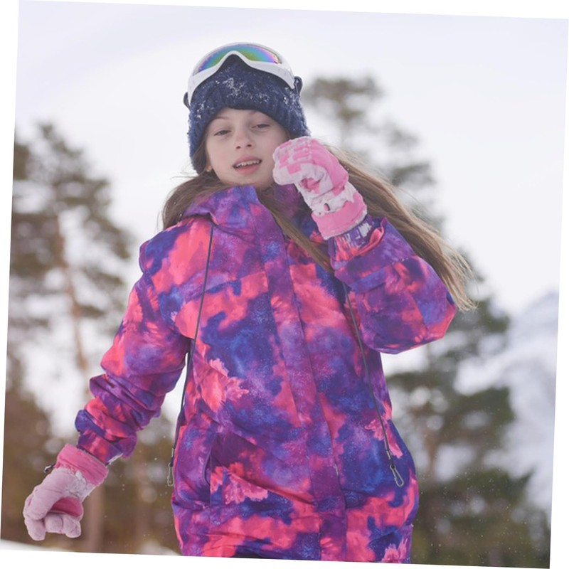 Kisangel Pcs Boys and Girls Ski Glove Lanyard Mitten Clips