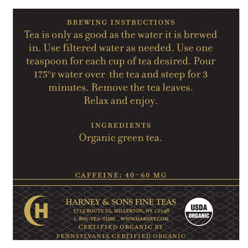 Harney & Sons Organic Gunpowder Green, Loose leaf 8 ounce